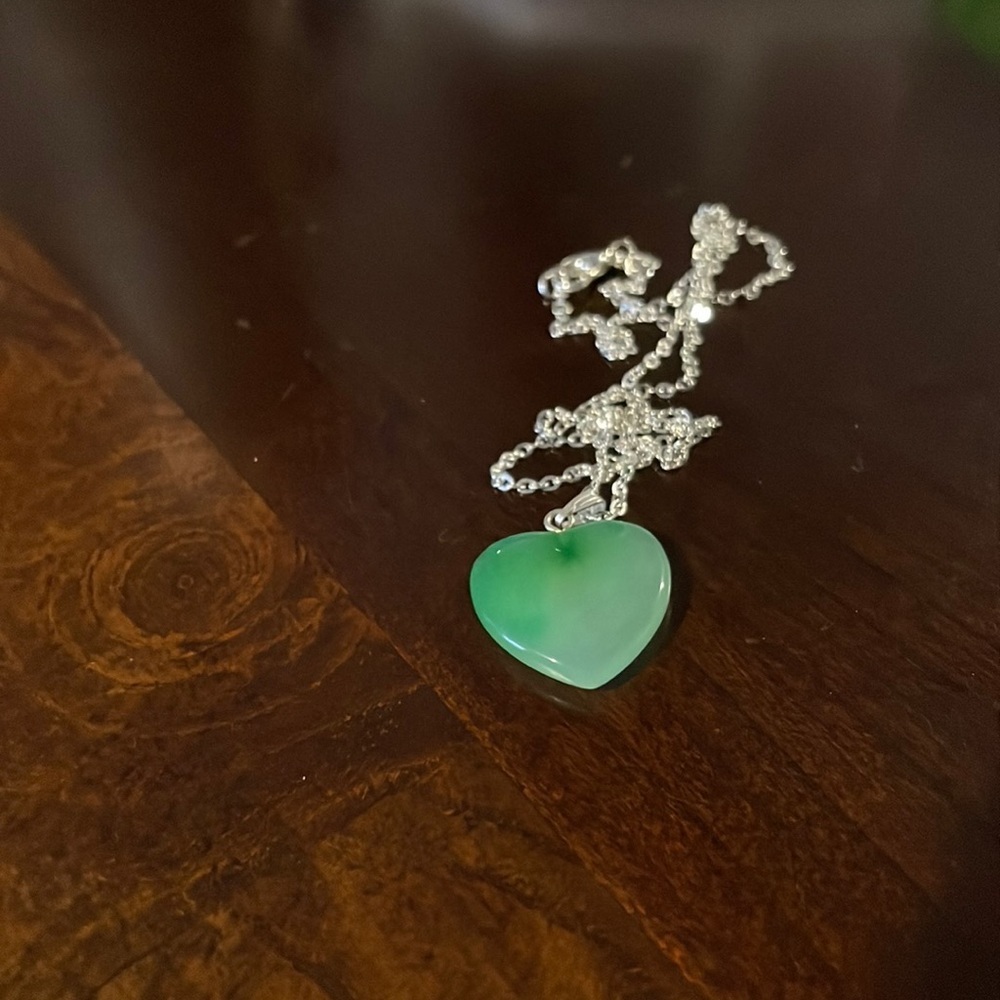 Green Heart Necklace